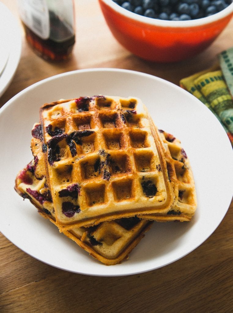 Blueberry Waffles Gluten-Free Recipe
