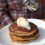 Gluten Free Ricotta Pancakes with Apple Butter
