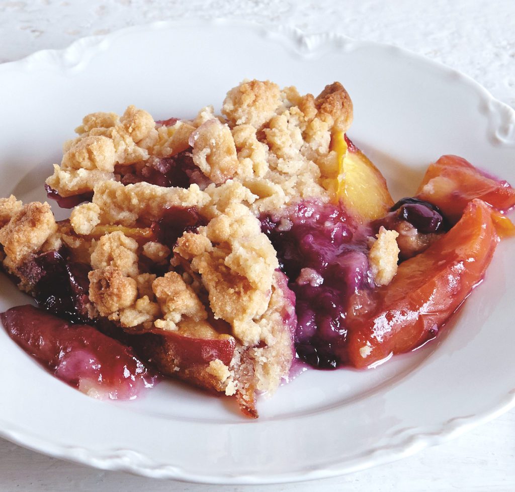 Gluten-Free Peach and Blueberry Crumble Recipe