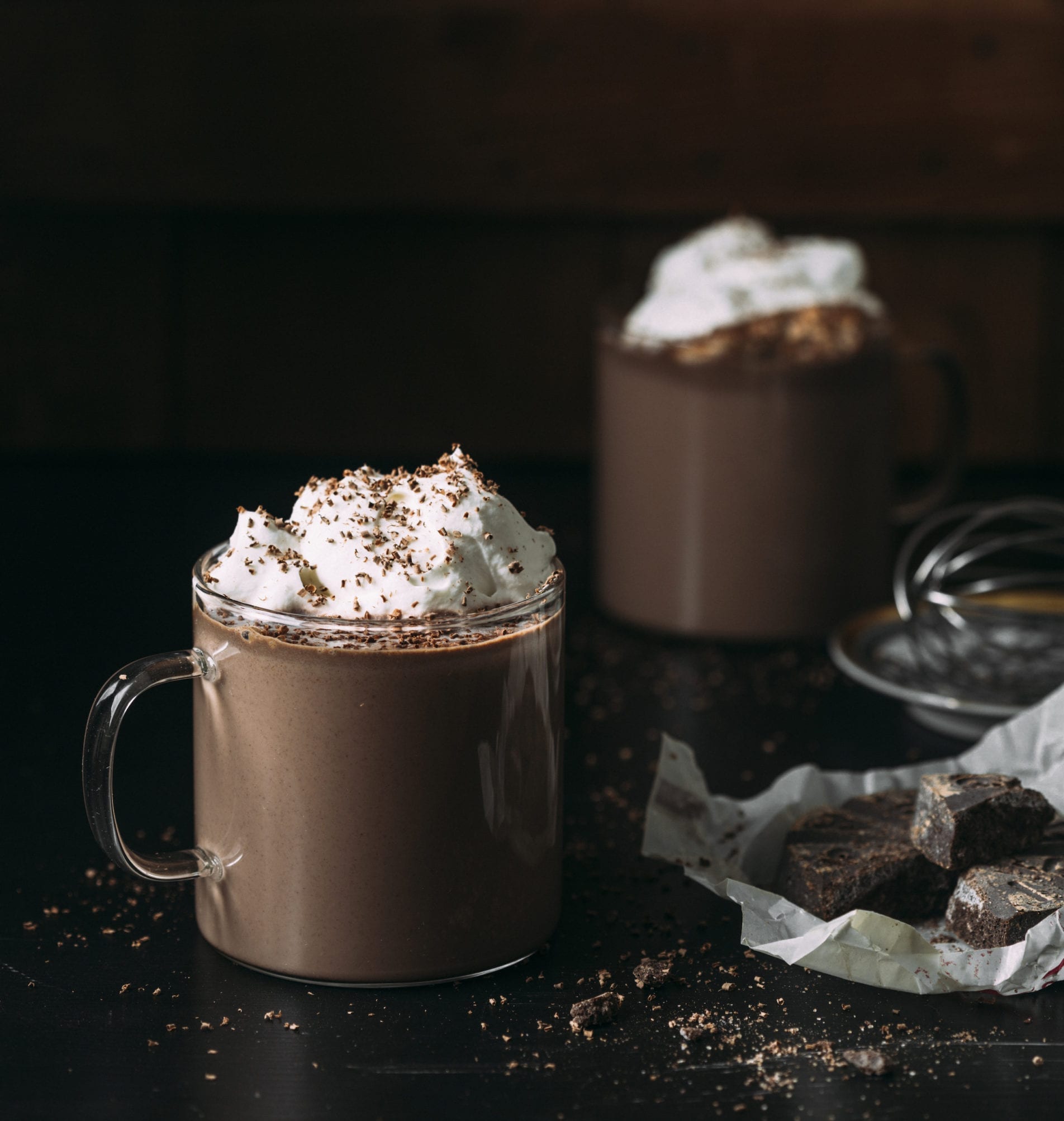 Gluten Free Mexican Hot Chocolate with Bourbon Whipped Cream Recipe