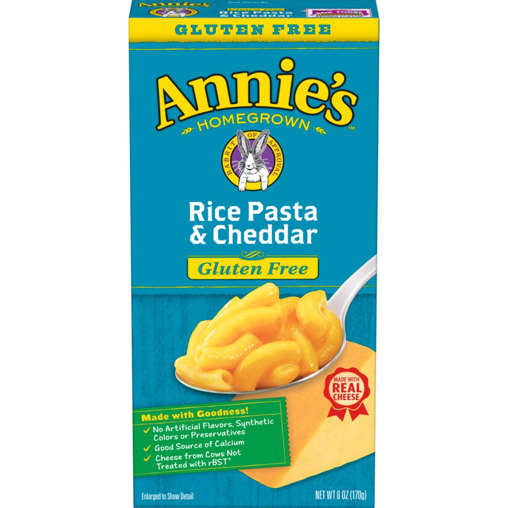 Product Review: Annie’s Gluten Free Rice Pasta and Cheddar