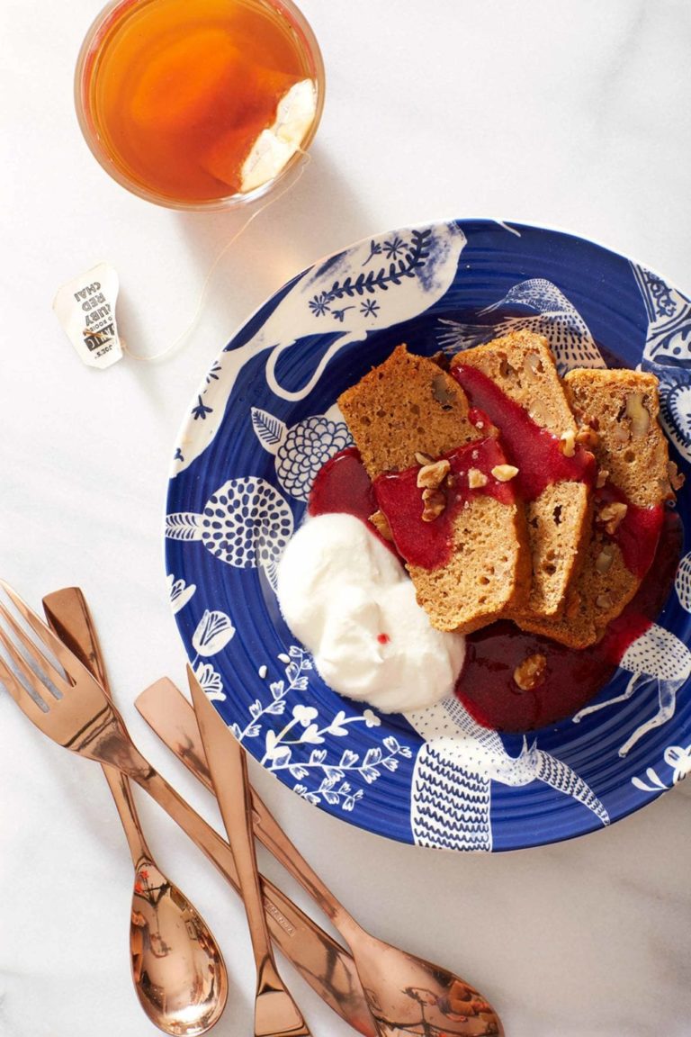 gluten free breakfast bread pear cardamom quick bread recipe with