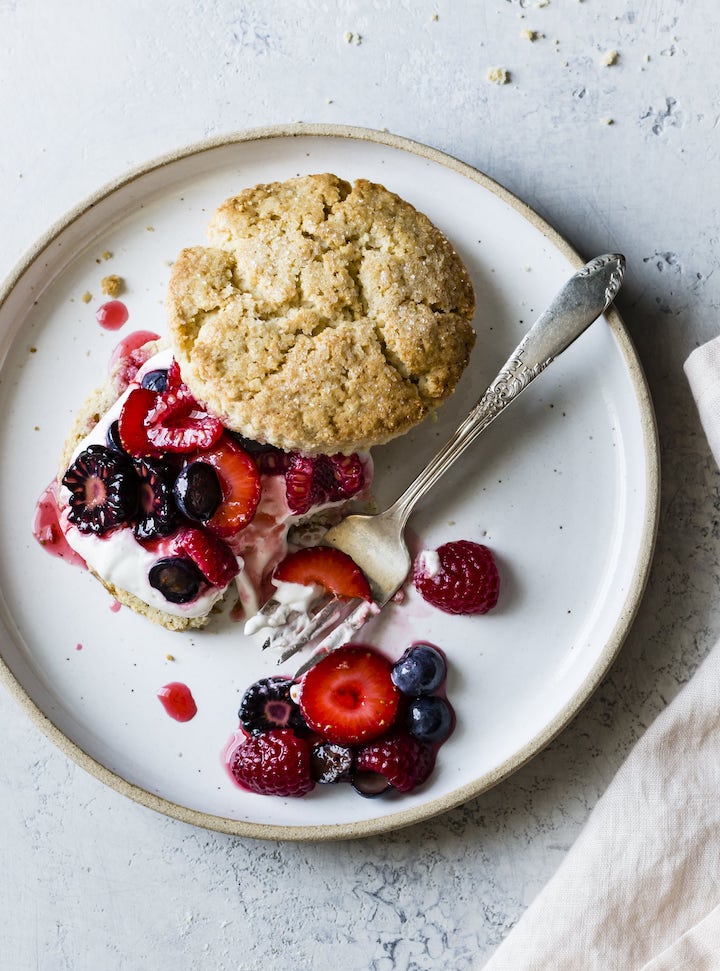 gluten-free berry shortcakes