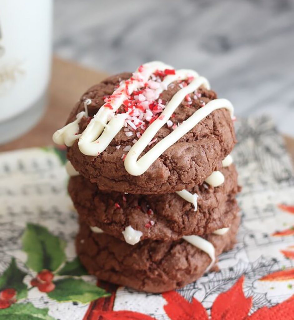 Gluten-Free Chocolate Candy Cane Crush Cookies Recipe