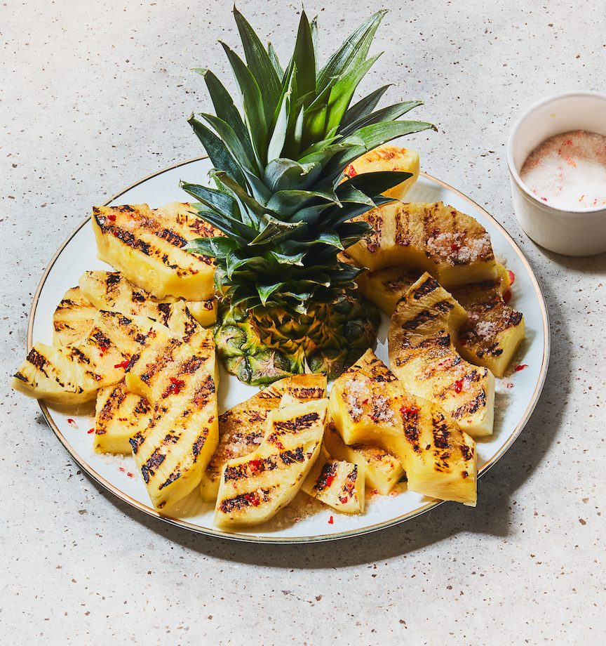 Grilled Pineapple with Spicy Salted Sugar