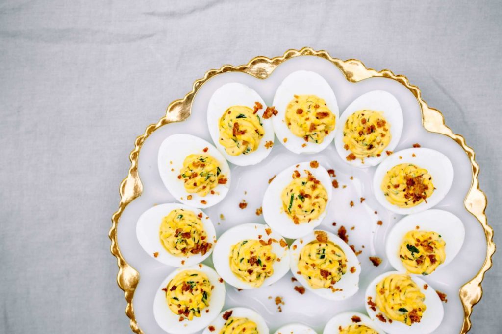 Herbed Deviled Eggs with Crispy Gluten-Free Breadcrumbs Recipe