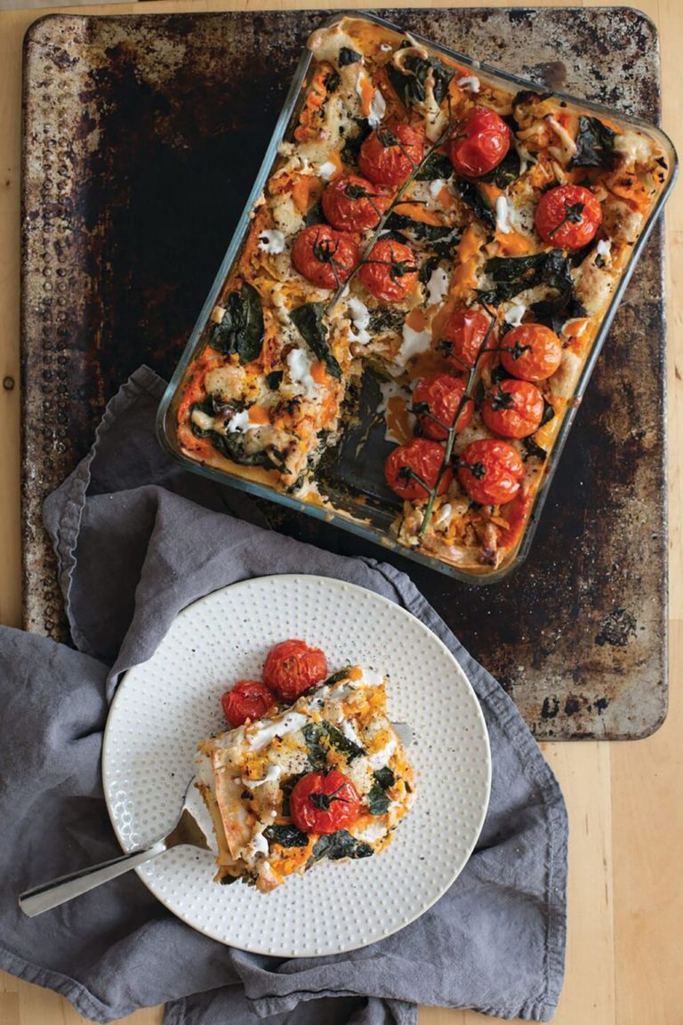 Kale and Butternut Squash Lasagna with Sweet Tomato Sauce and Sage ...