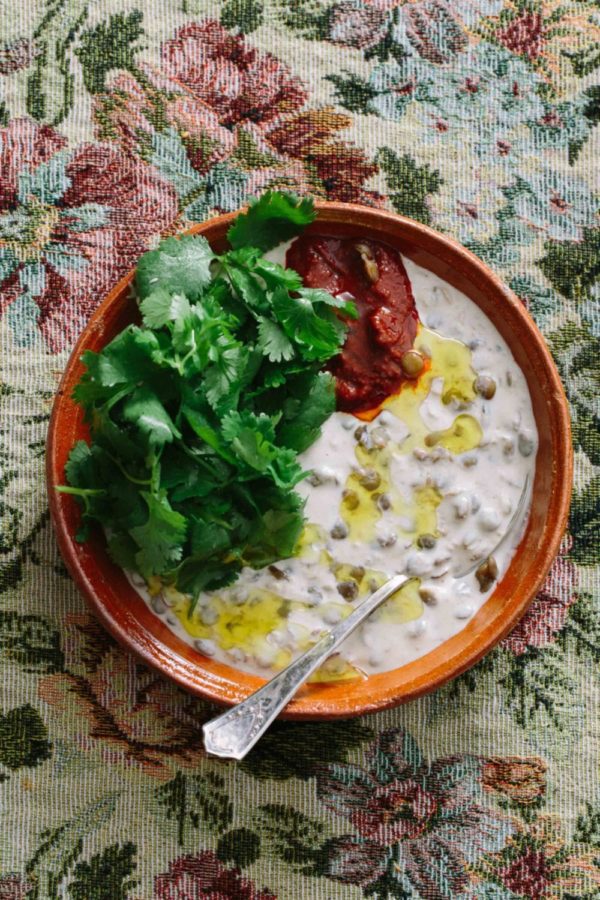 gluten-free lentils with tahini-yogurt, lemon, garlic dressing recipe ...