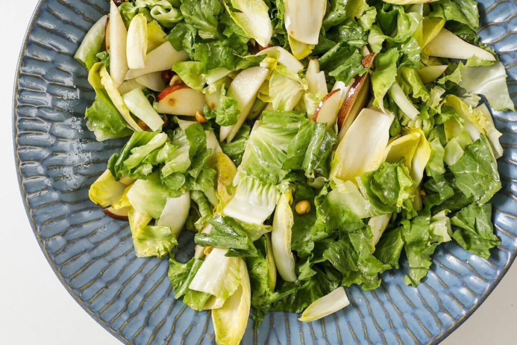Pear, Escarole, and Endive Salad with Toasted Hazelnuts and Sherry Vinaigrette Gluten-Free Recipe