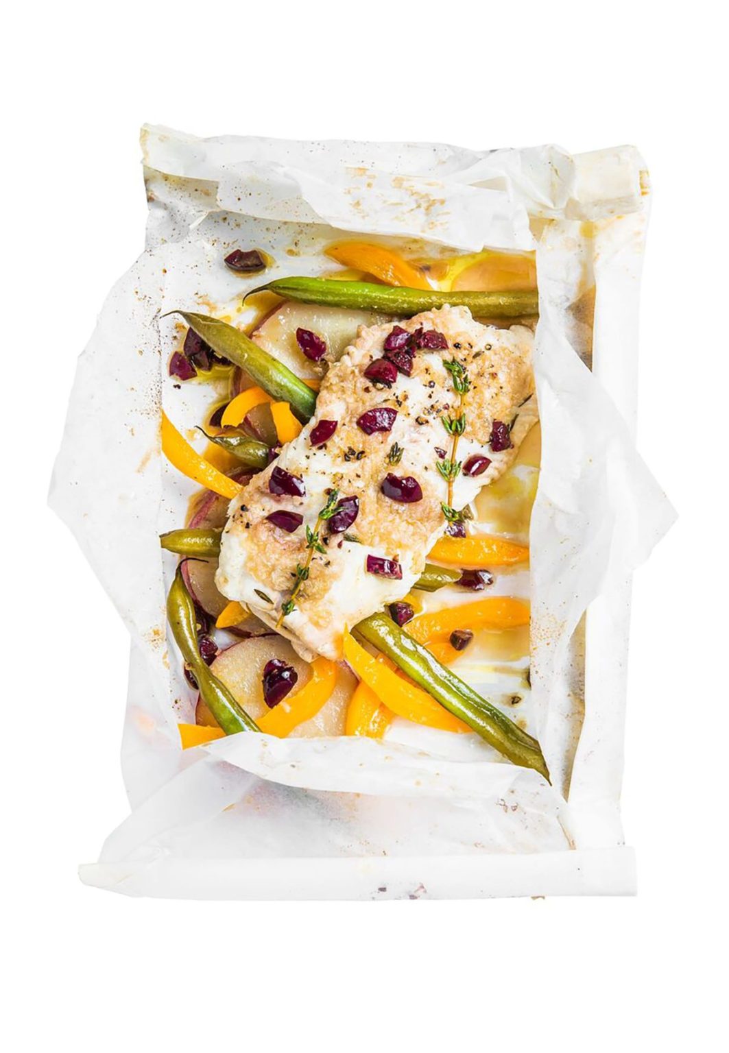 ParchmentBaked Sole, Vegetables, and Sherry Vinaigrette GlutenFree Recipe