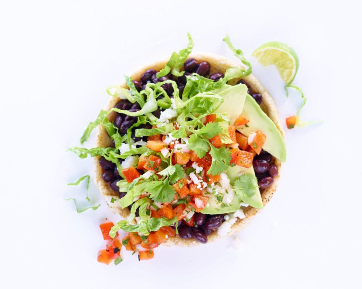 Gluten Free Mexican Food Black Bean Sopes with Roasted Pepper Salsa Recipe