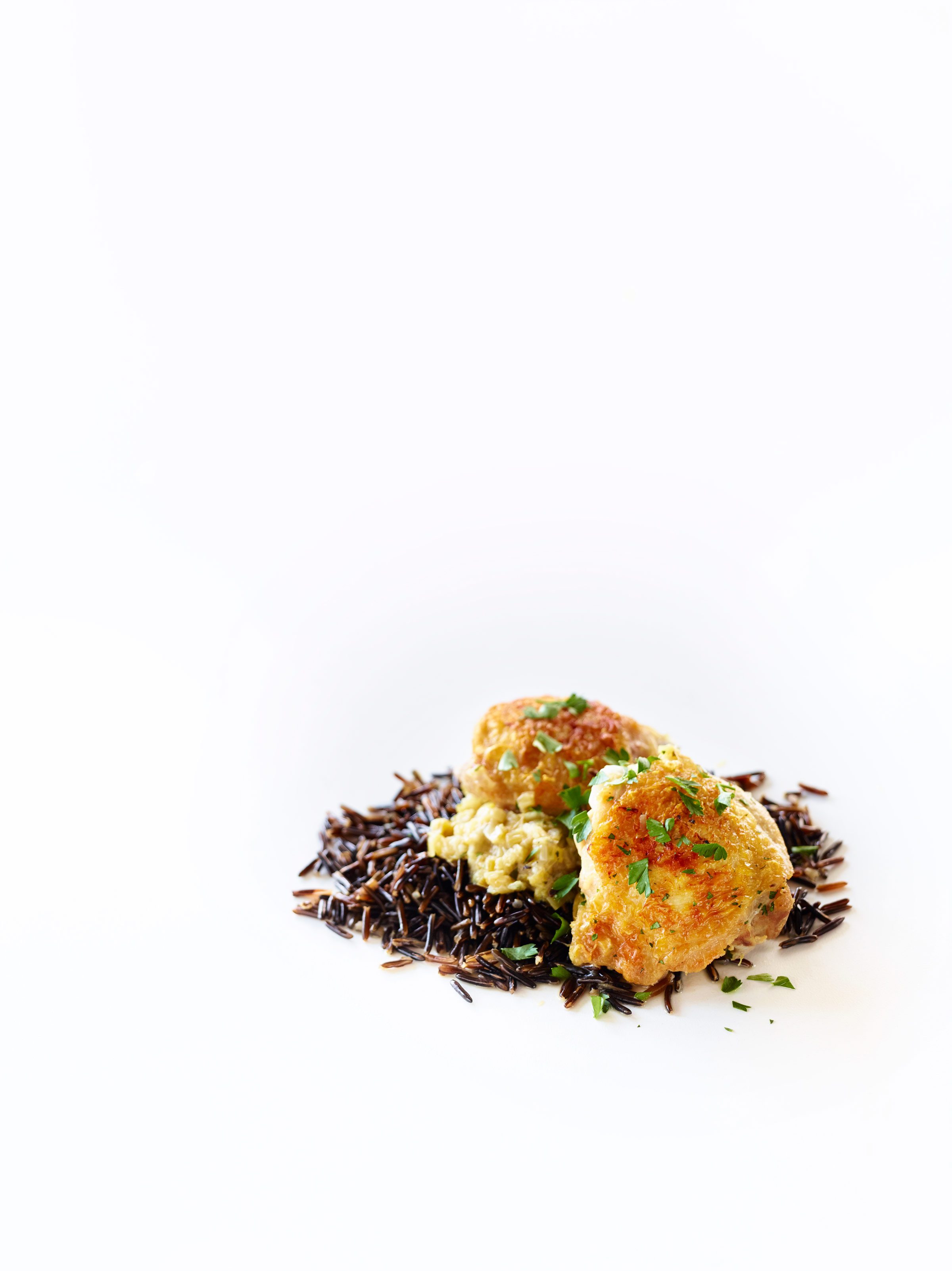 BraisedChickenThighsButteryLeekswithWildRice GFF Magazine