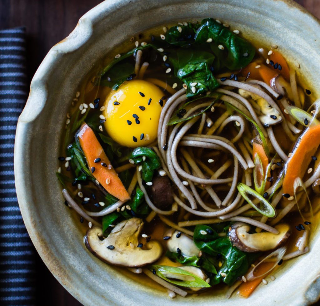 Gluten-Free Soba Noodle Soup with Mushrooms Recipe