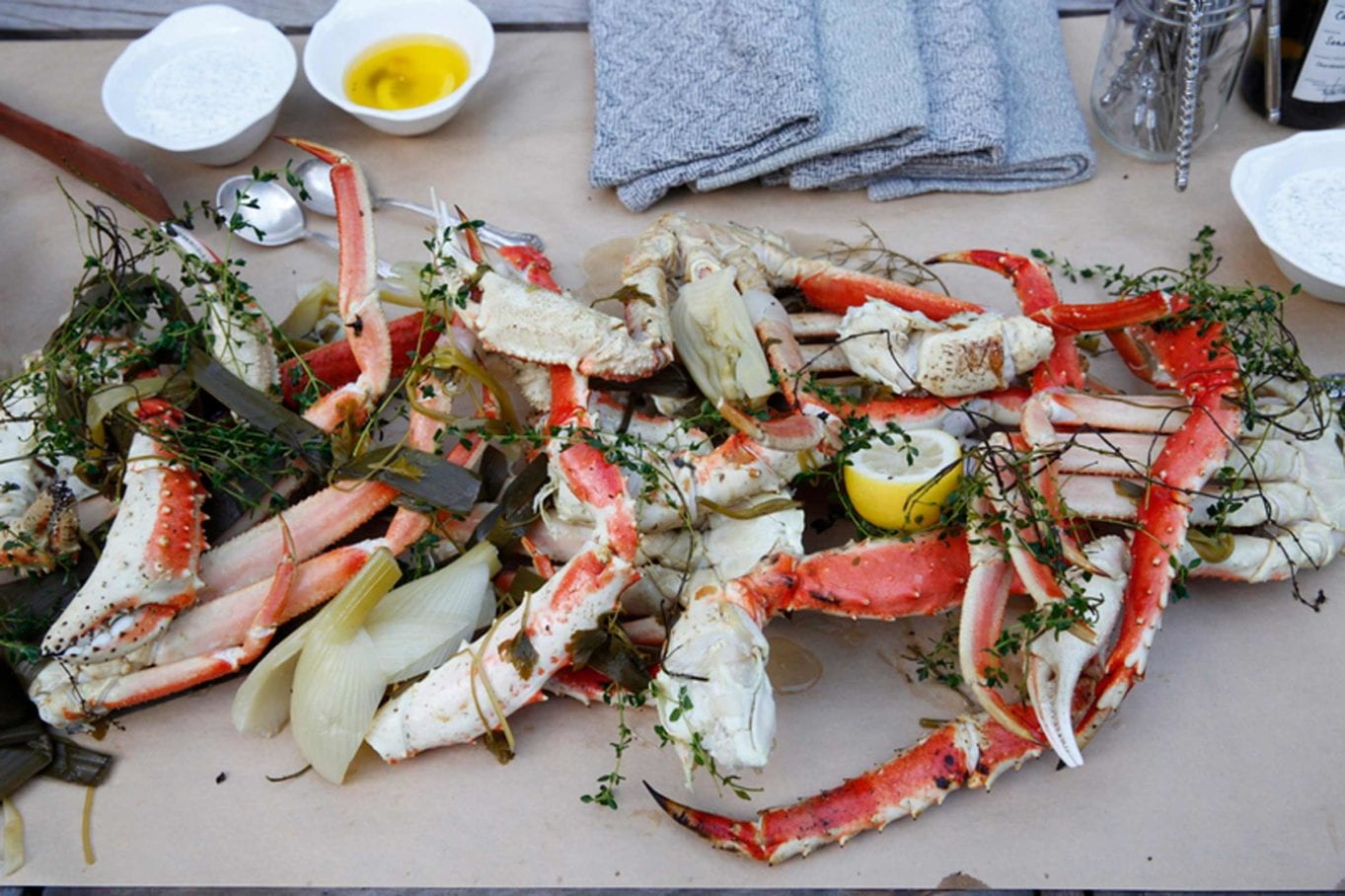 KingCrabBoilRoastedGarlicCaperButterandGreenGoddessDip GFF