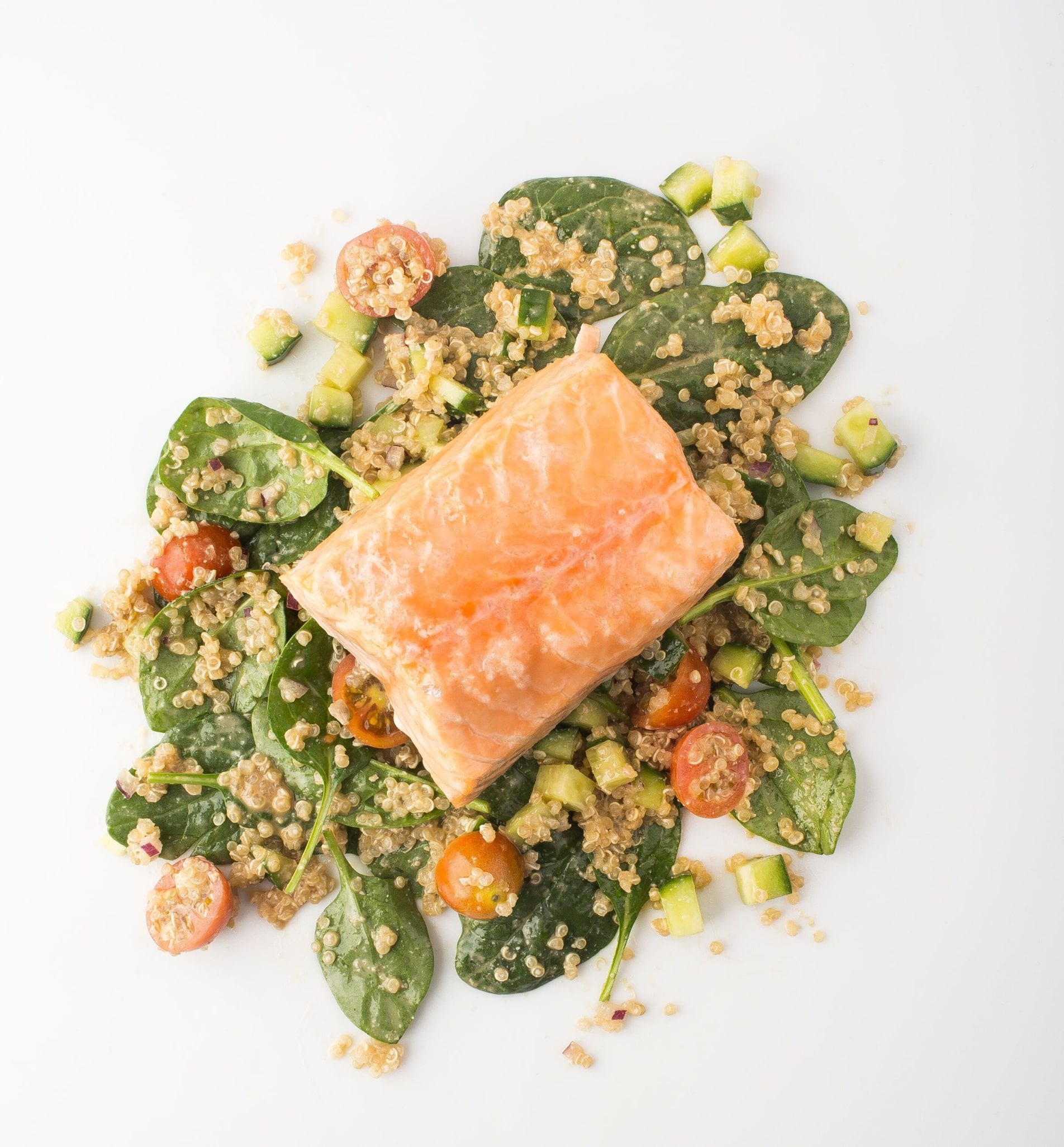 gluten free one dish dinner slowroasted salmon with quinoa salad recipe