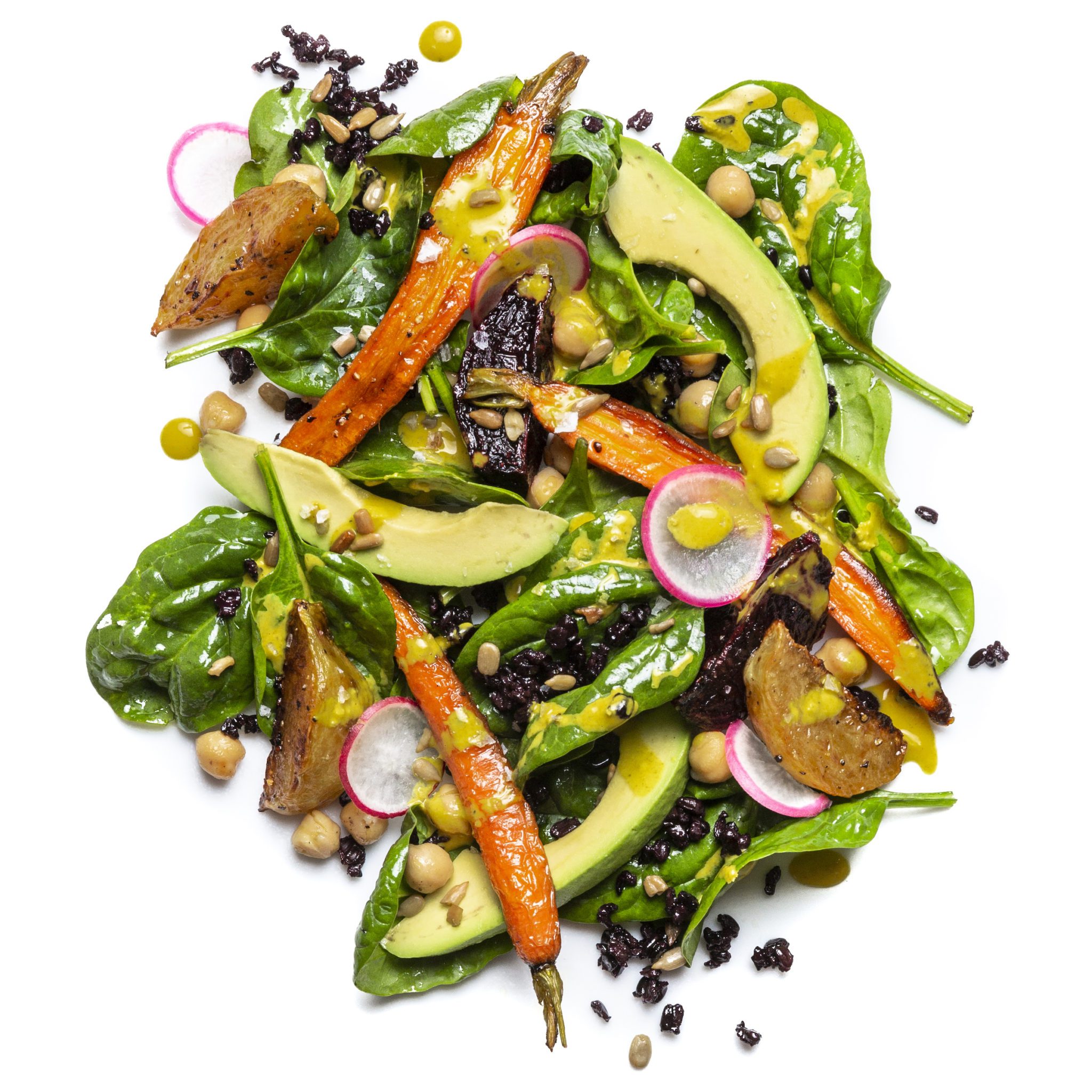 Rainbow Salad with TahiniTurmeric Dressing GFF Magazine