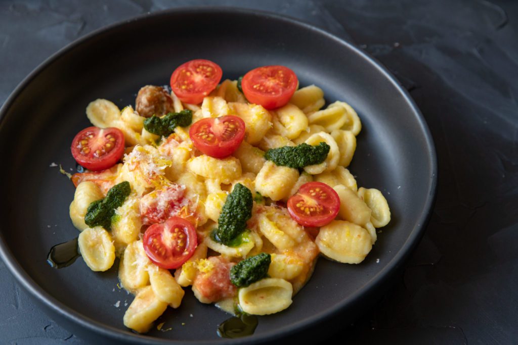 Gluten Free Pasta with Corn and Tomatoes