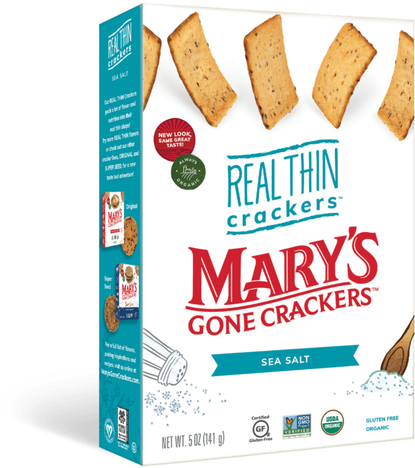 Review of Mary's glutenfree crackers (real thin, sea salt flavor)