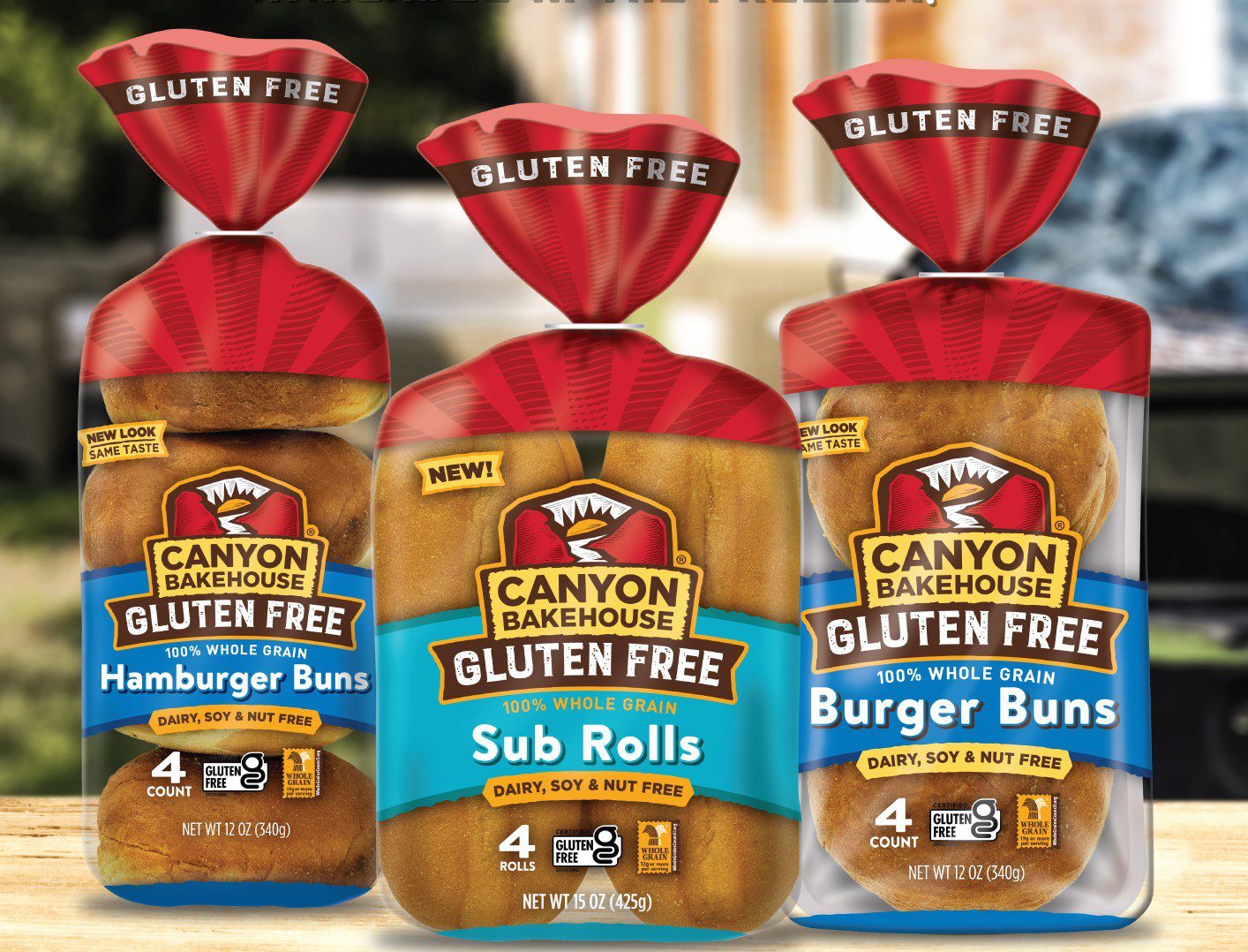 canyon bakehouse gluten free burger buns and sub rolls