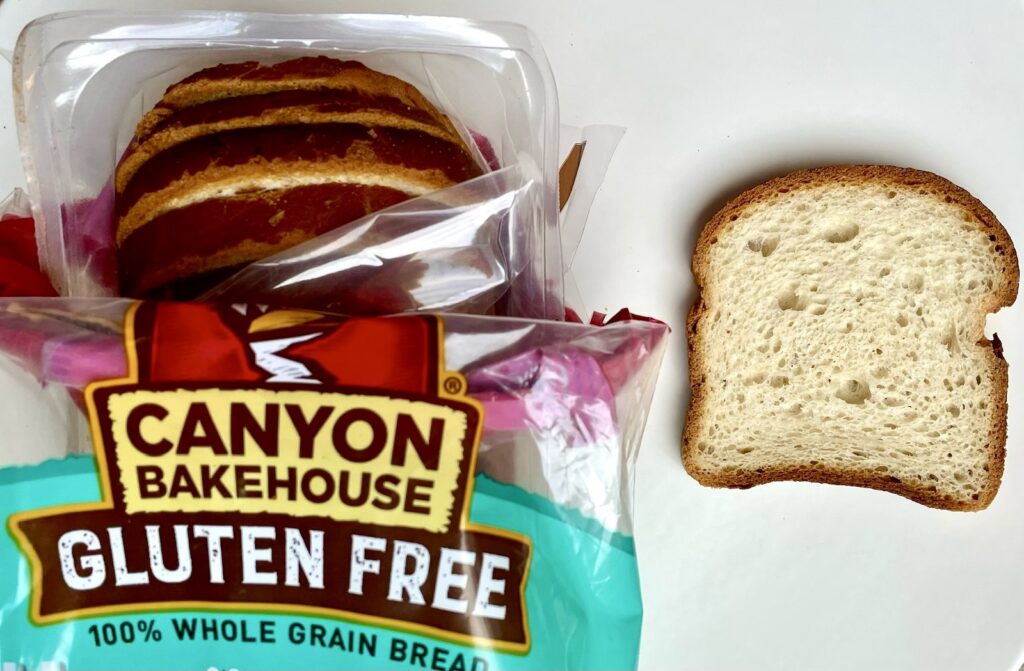 Canyon Bakehouse Hawaiian Sweet gluten-free bread in stay-fresh packaging